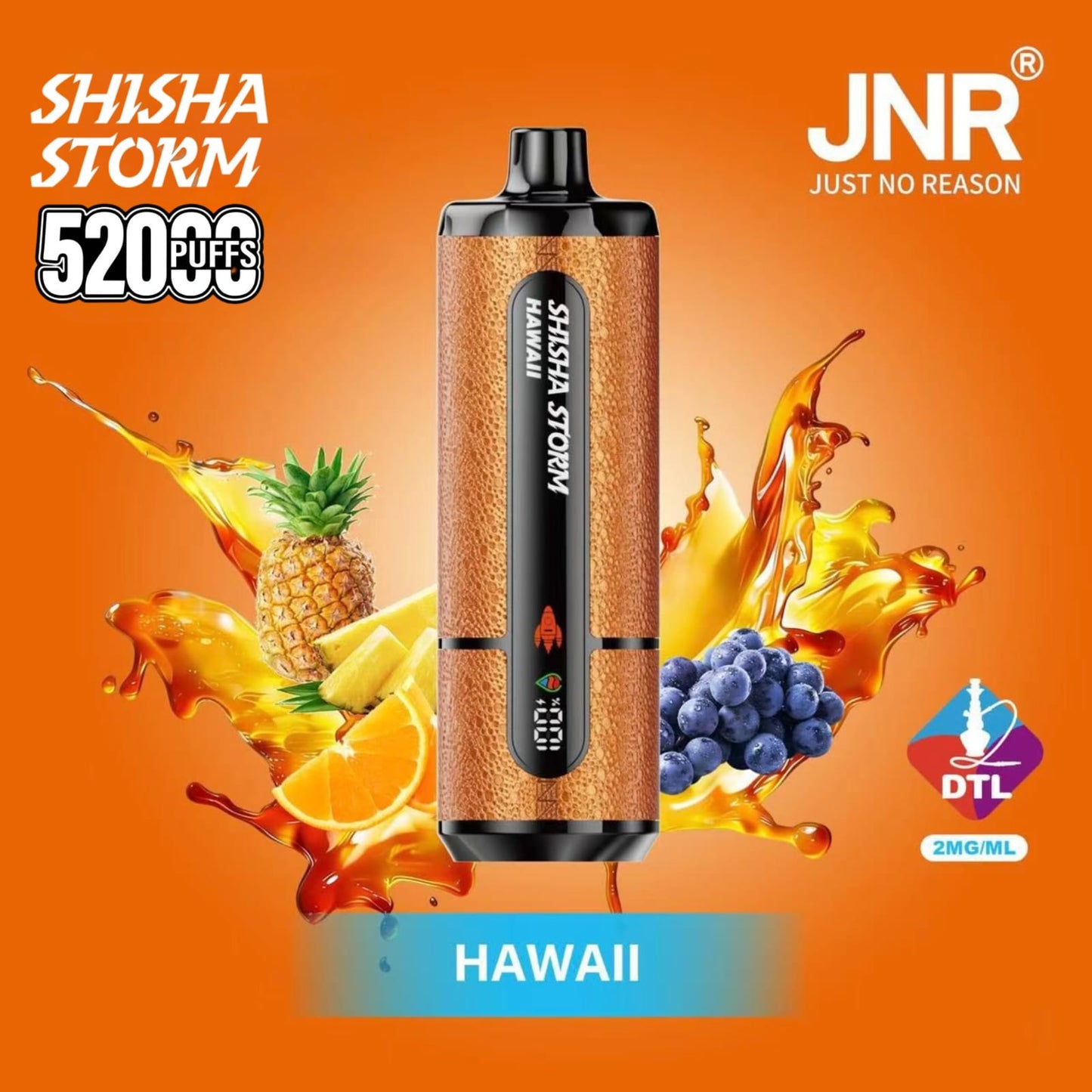 Jnr Shisha Storm 52000 Puffs Disposable Vape