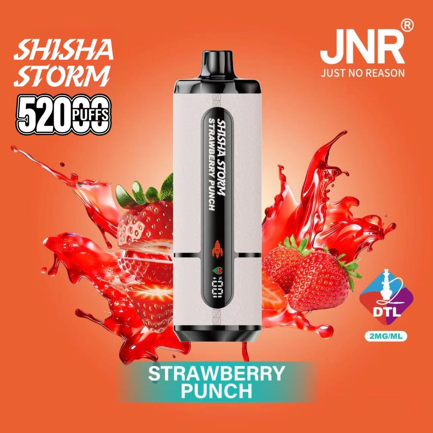 Jnr Shisha Storm 52000 Puffs Disposable Vape