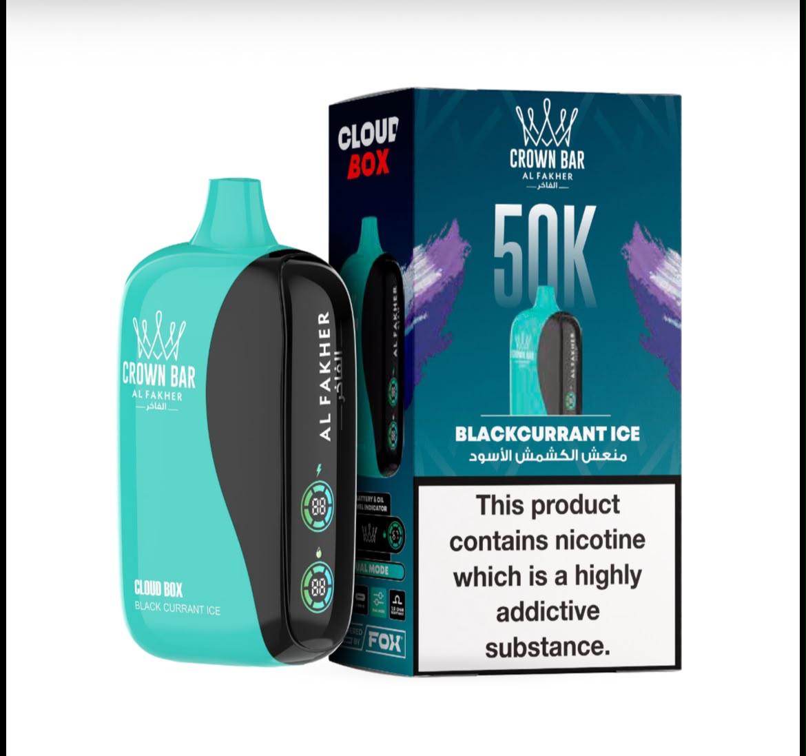 Al Fakher Crown Bar 50K Cloud Box 50000 Puffs