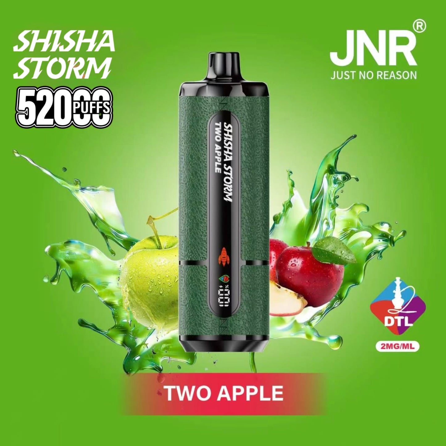 Jnr Shisha Storm 52000 Puffs Disposable Vape