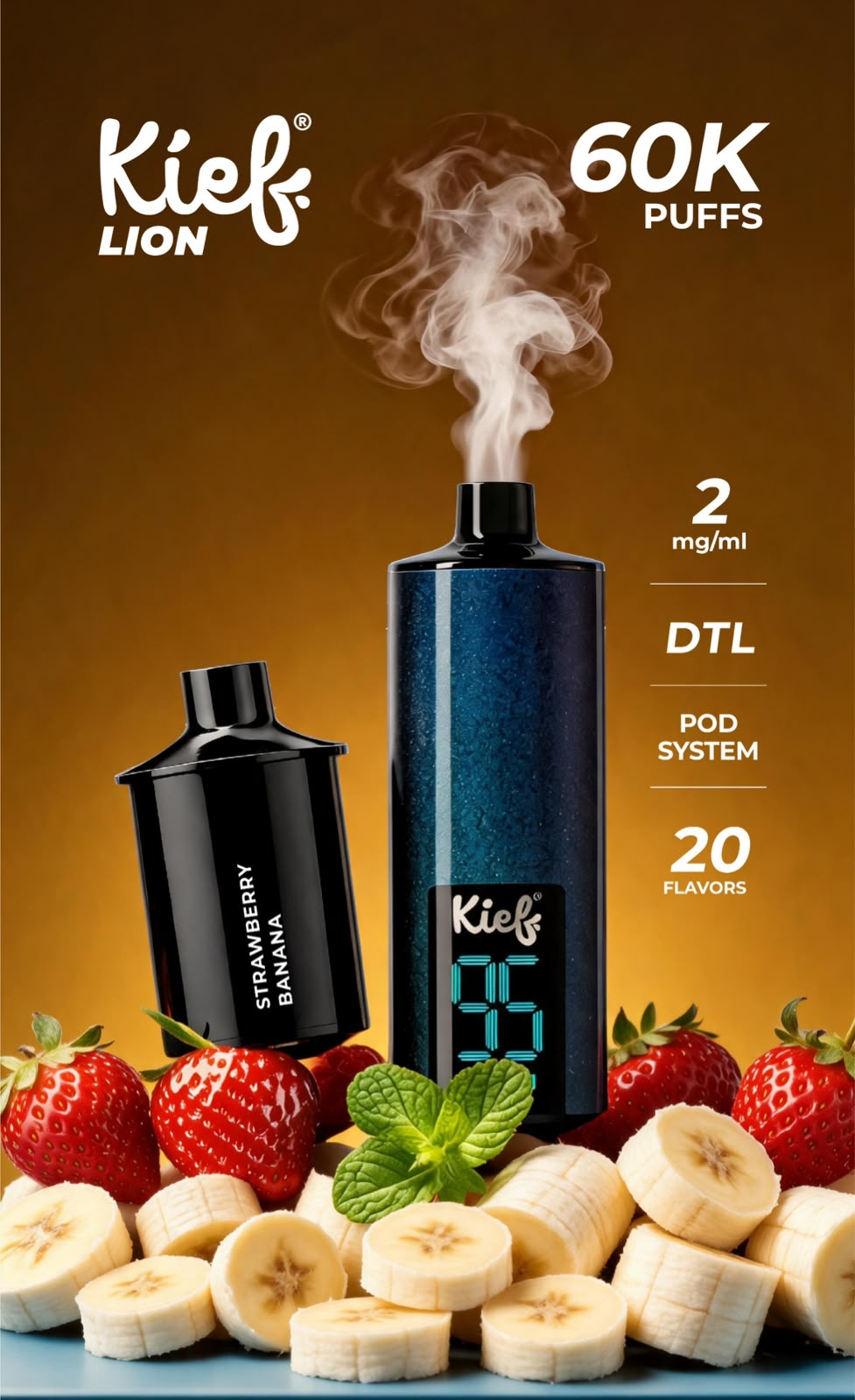 Kief Lion 60000 Puffs Pod System Disposable Vape