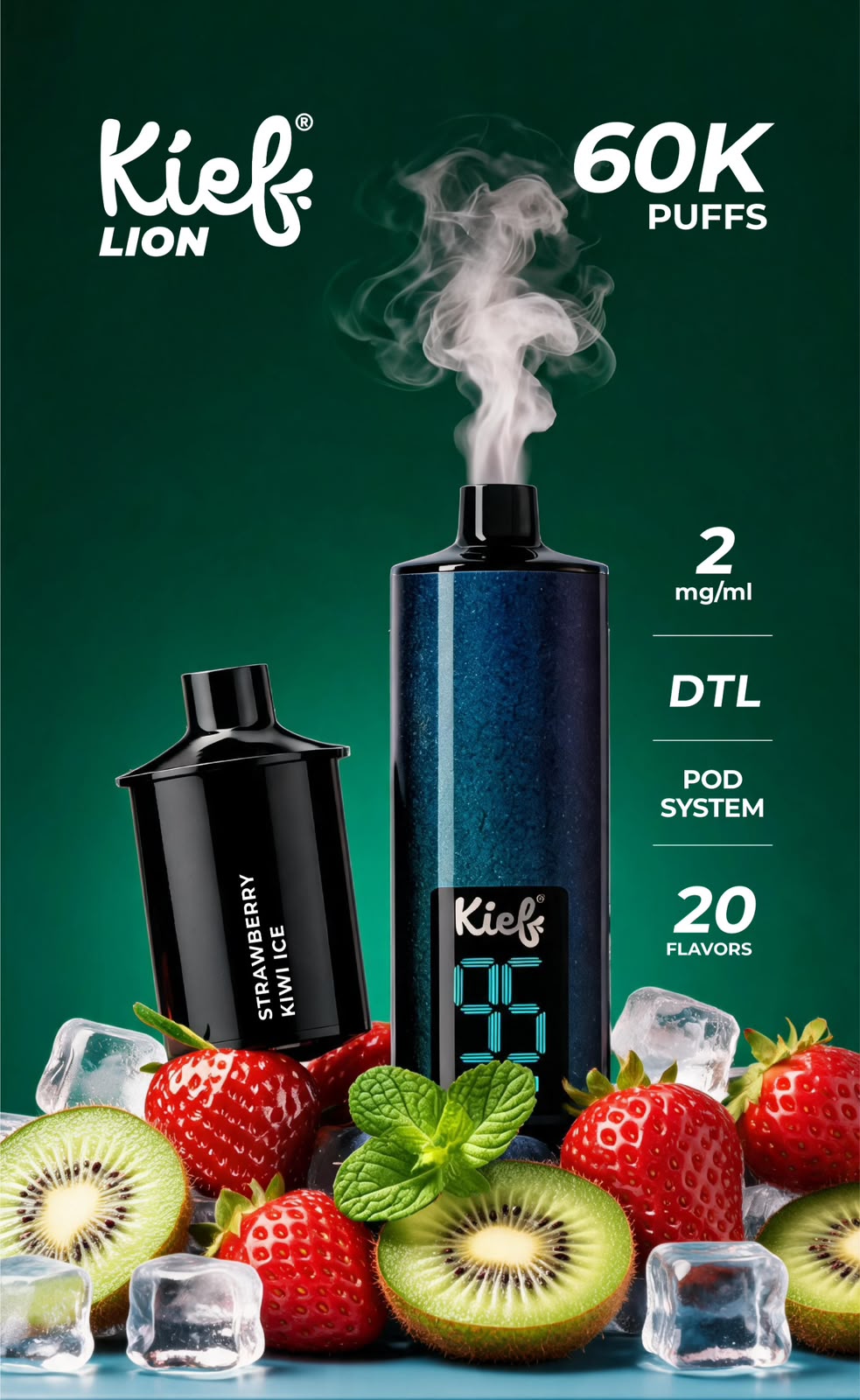 Kief Lion 60000 Puffs Pod System Disposable Vape