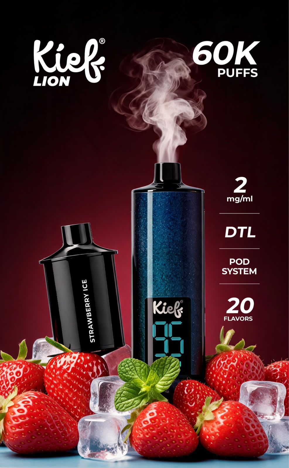 Kief Lion 60000 Puffs Pod System Disposable Vape