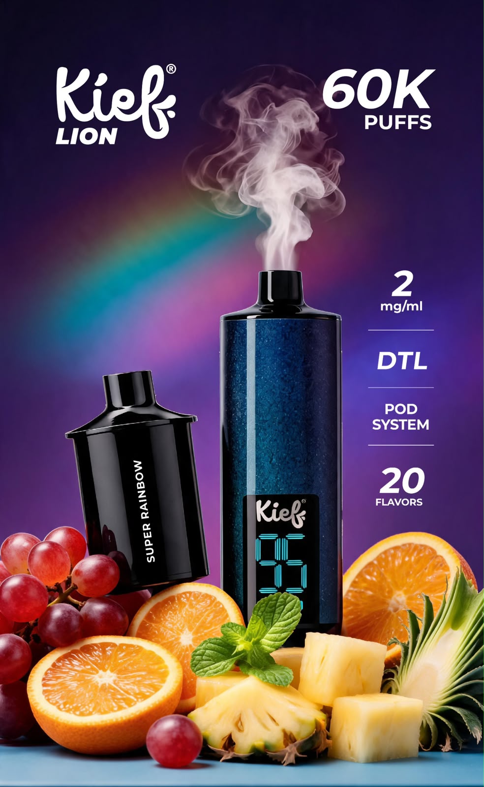 Kief Lion 60000 Puffs Pod System Disposable Vape