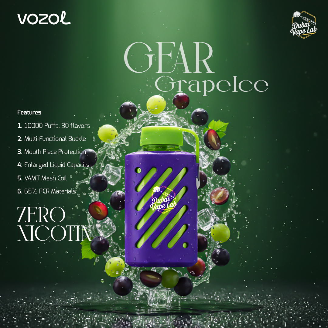 VOZOL Gear 10,000 Puffs Zero Nicotine Disposable Vape in Dubai