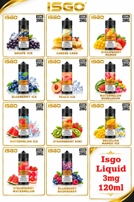 ISGO E-Liquid 120ml 3mg