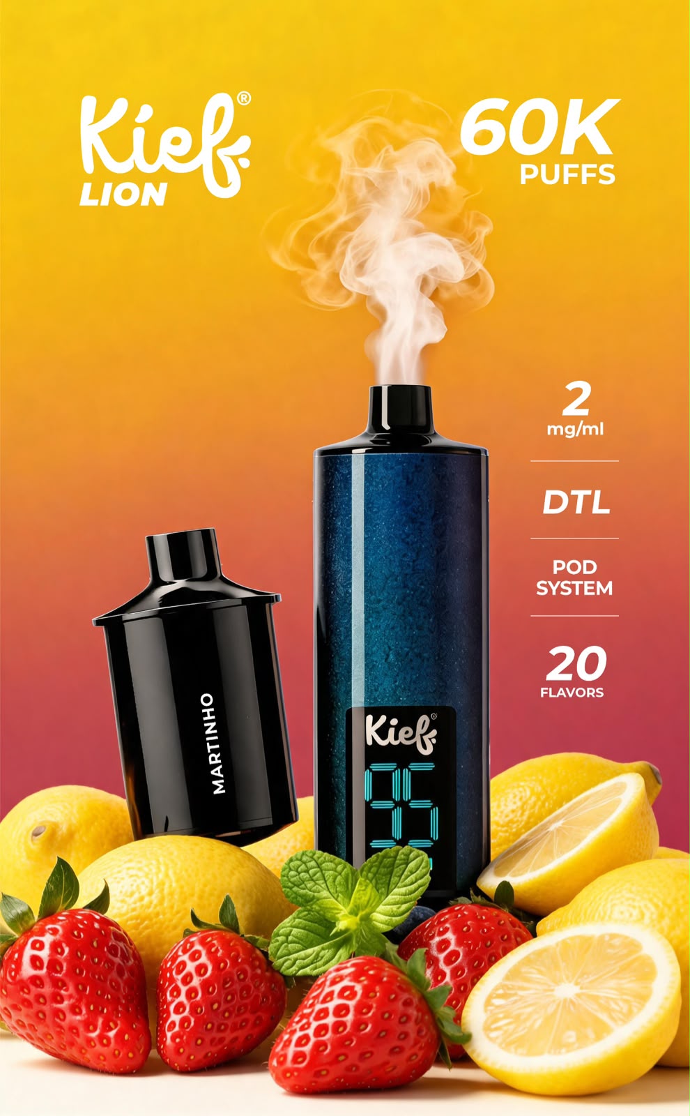 Kief Lion 60000 Puffs Pod System Disposable Vape