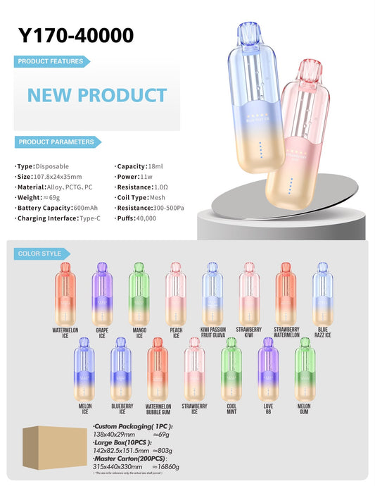 AAOK Y170 40000 Puffs Disposable Vape