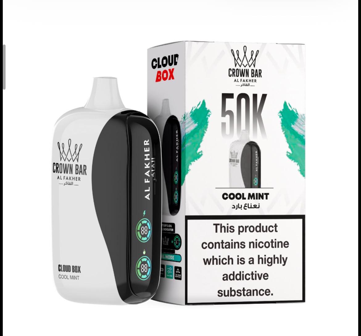 Al Fakher Crown Bar 50K Cloud Box 50000 Puffs