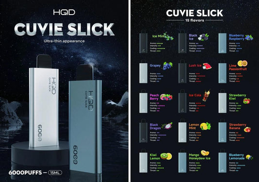 HQD CUVIE SLICK 6000 PUFF DISPOSABLE VAPE in Dubai UAE