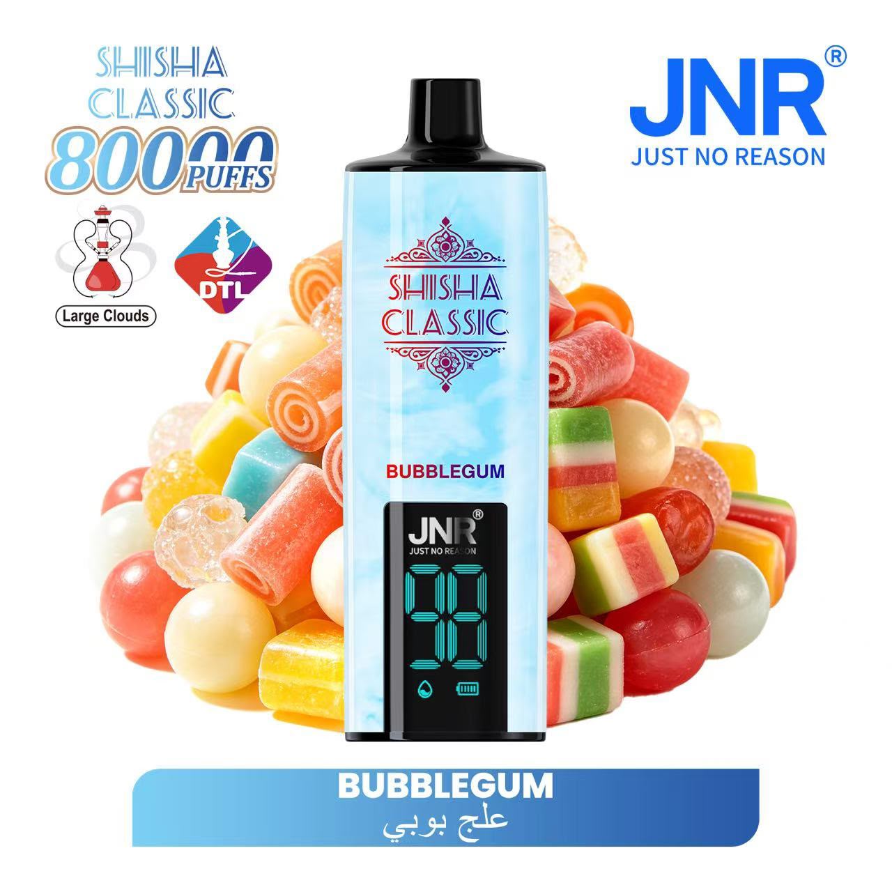 JNR Shisha Classic 80000 Puffs Disposable Vape