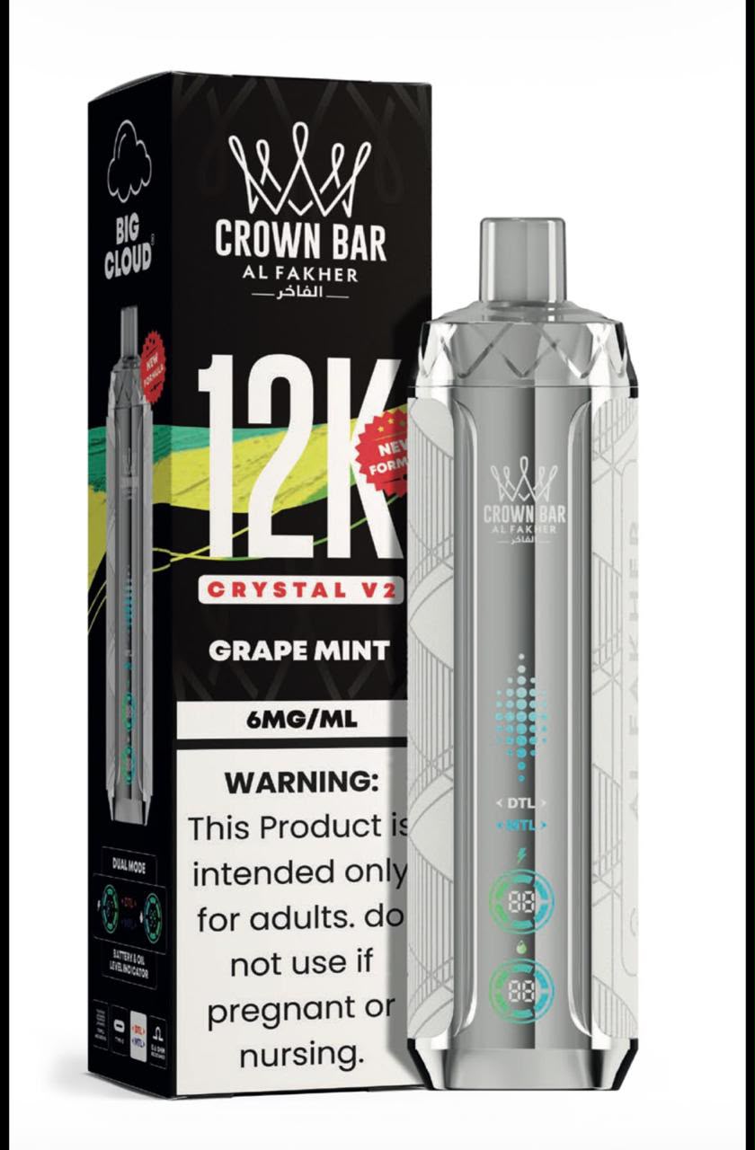 Al Fakher Crown Bar (Crystal V2) 12000 Puffs Disposable Vape