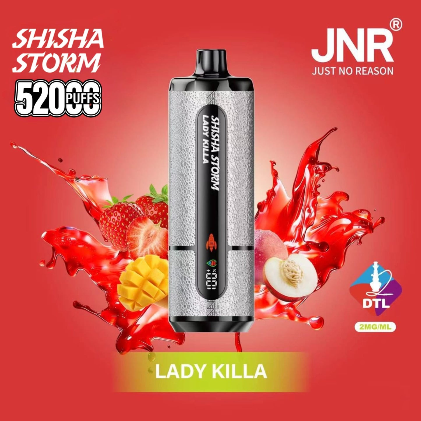 Jnr Shisha Storm 52000 Puffs Disposable Vape