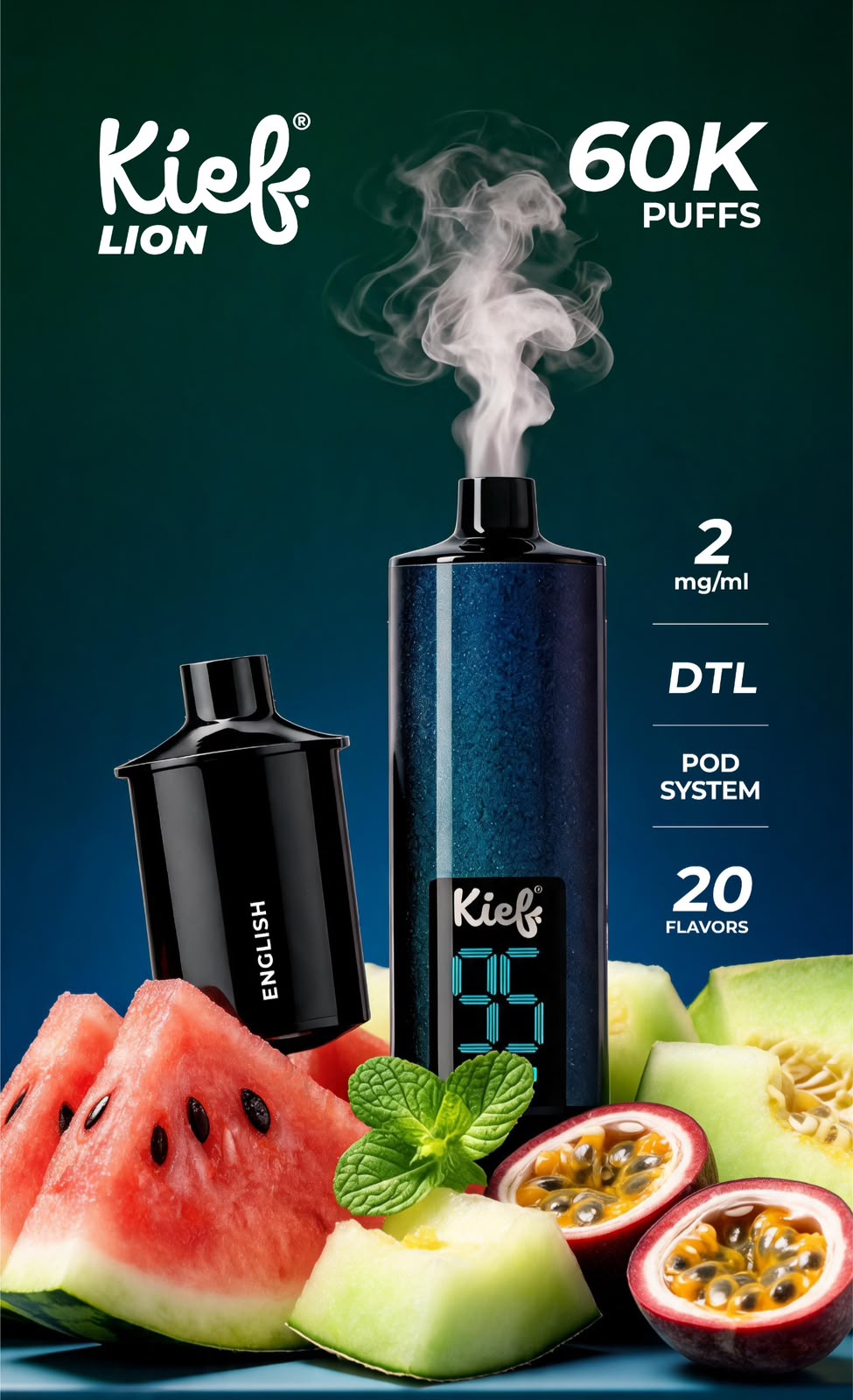 Kief Lion 60000 Puffs Pod System Disposable Vape