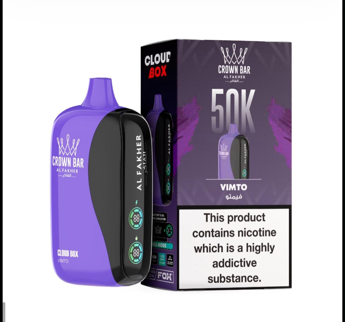 Al Fakher Crown Bar 50K Cloud Box 50000 Puffs