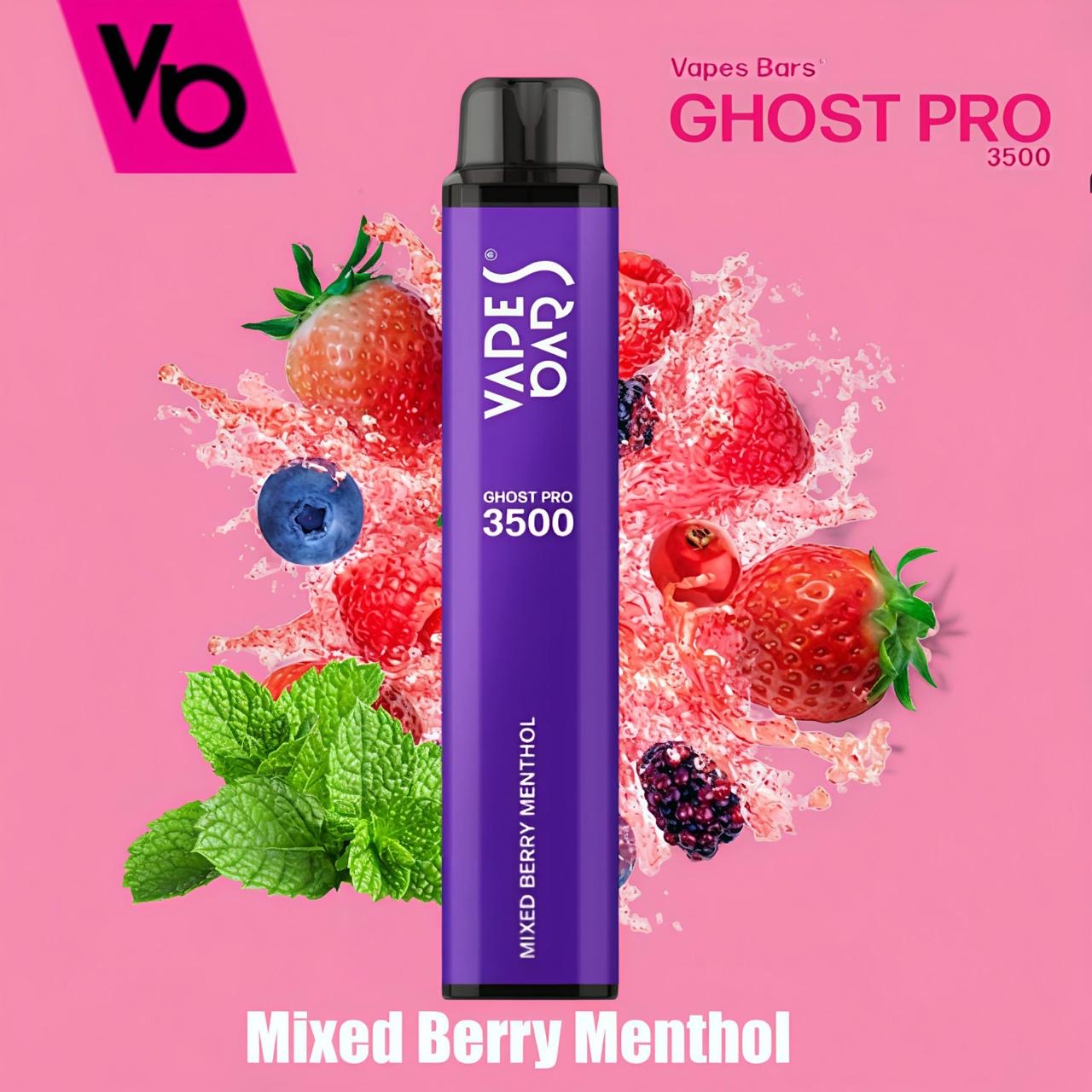 VAPES BAR - GHOST PRO 3500 PUFFS DISPOSABLE VAPE IN UAE