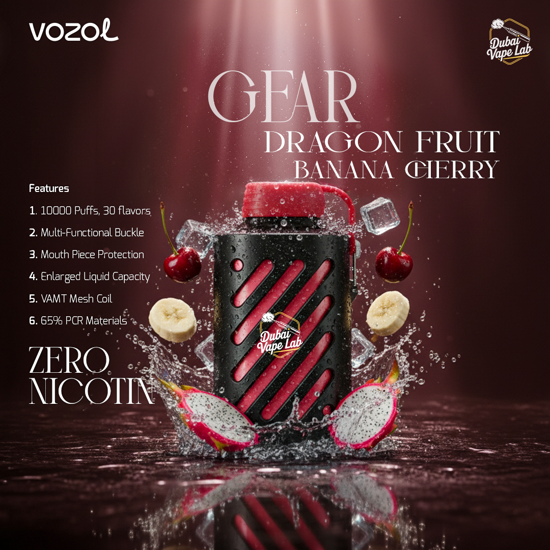 VOZOL Gear 10,000 Puffs Zero Nicotine Disposable Vape in Dubai