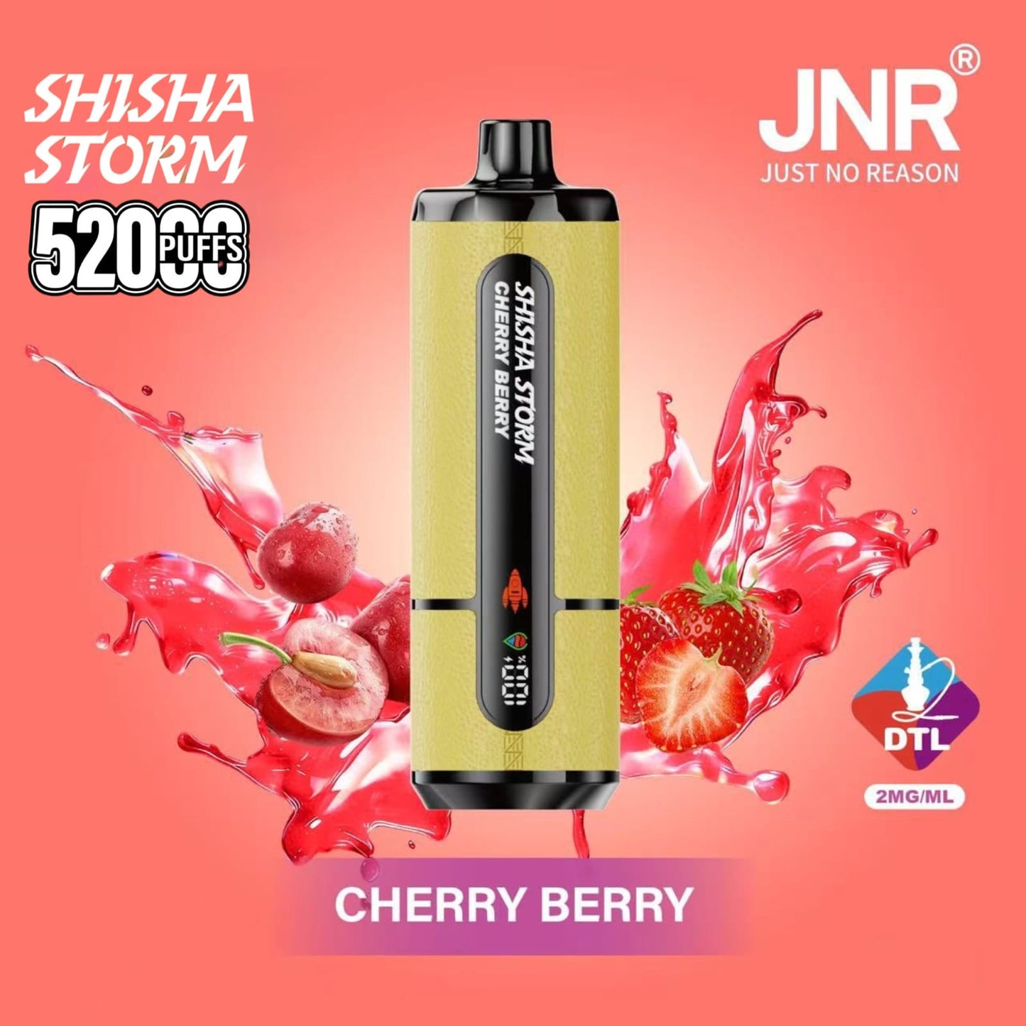 Jnr Shisha Storm 52000 Puffs Disposable Vape