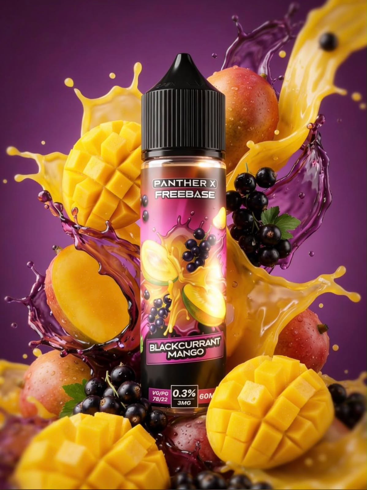Dr Vapes Panther X Freebase 60ml 3mg Nicotine Vape Juice