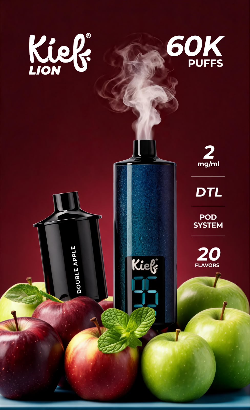 Kief Lion 60000 Puffs Pod System Disposable Vape