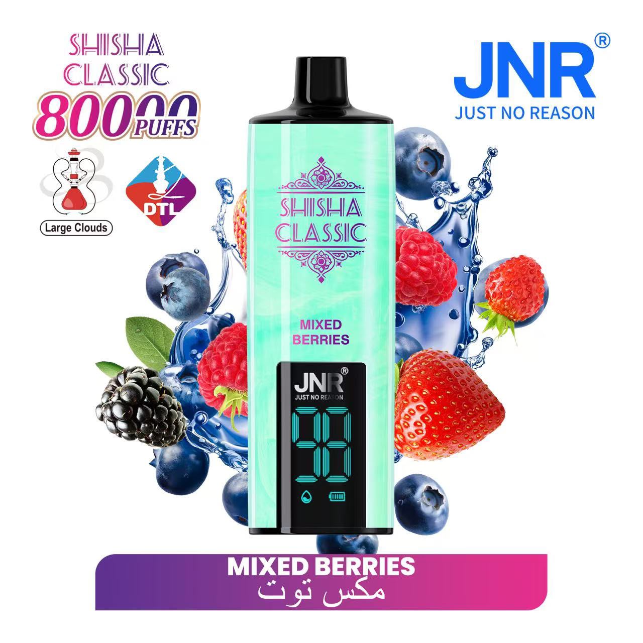 JNR Shisha Classic 80000 Puffs Disposable Vape