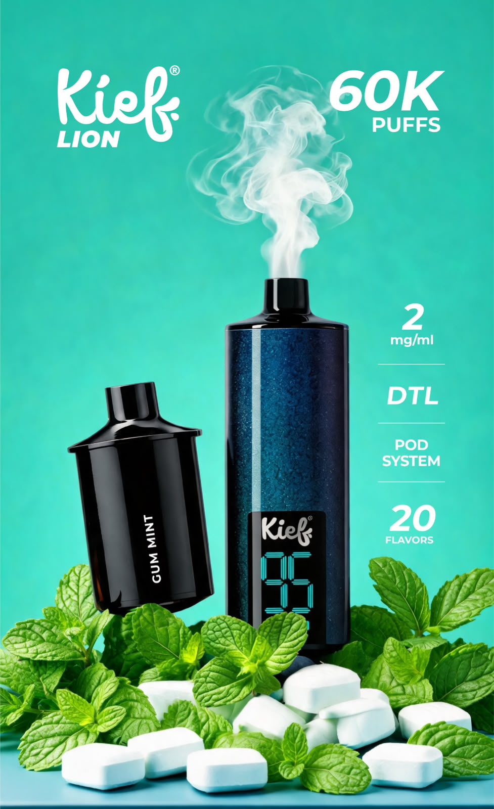 Kief Lion 60000 Puffs Pod System Disposable Vape