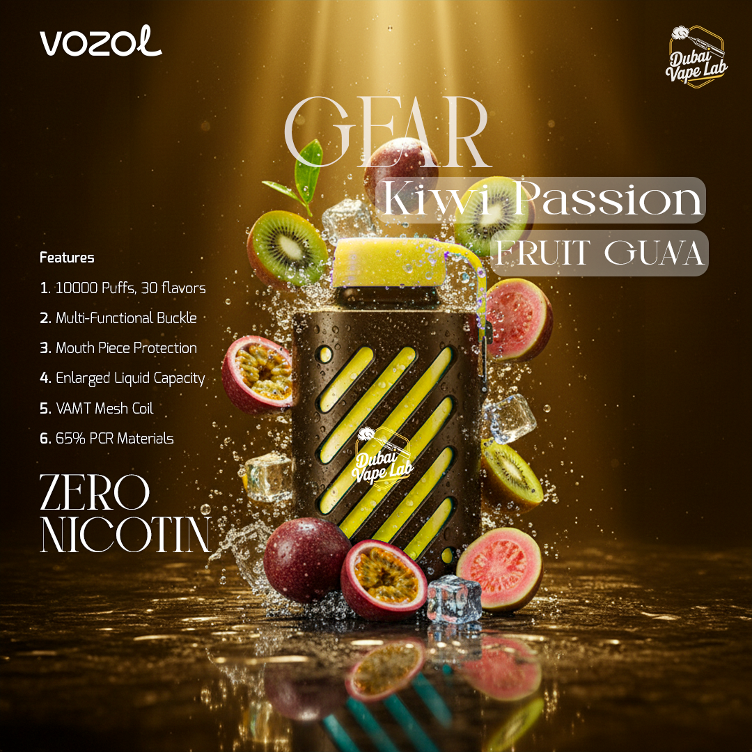 VOZOL Gear 10,000 Puffs Zero Nicotine Disposable Vape in Dubai