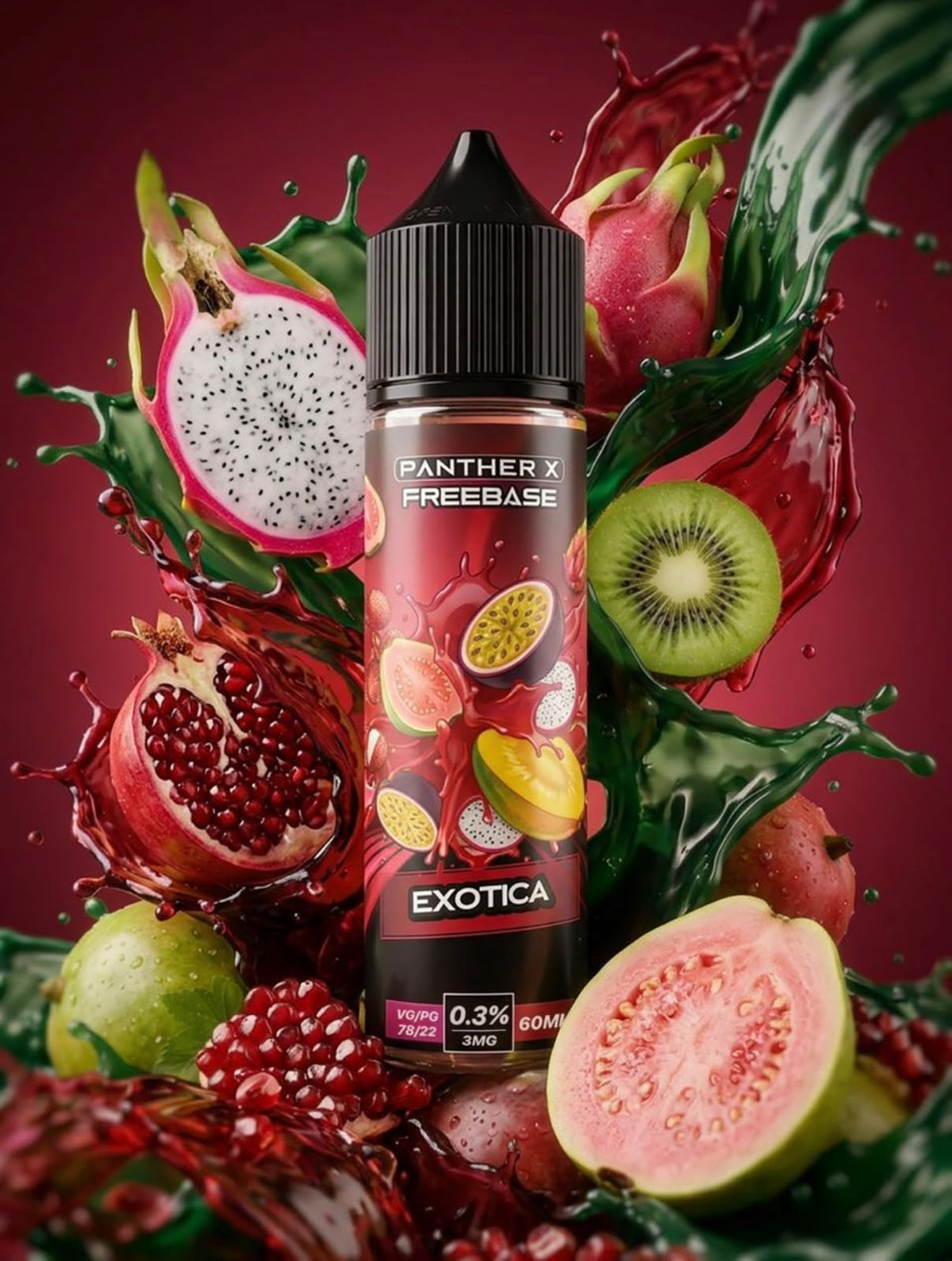 Dr Vapes Panther X Freebase 60ml 3mg Nicotine Vape Juice