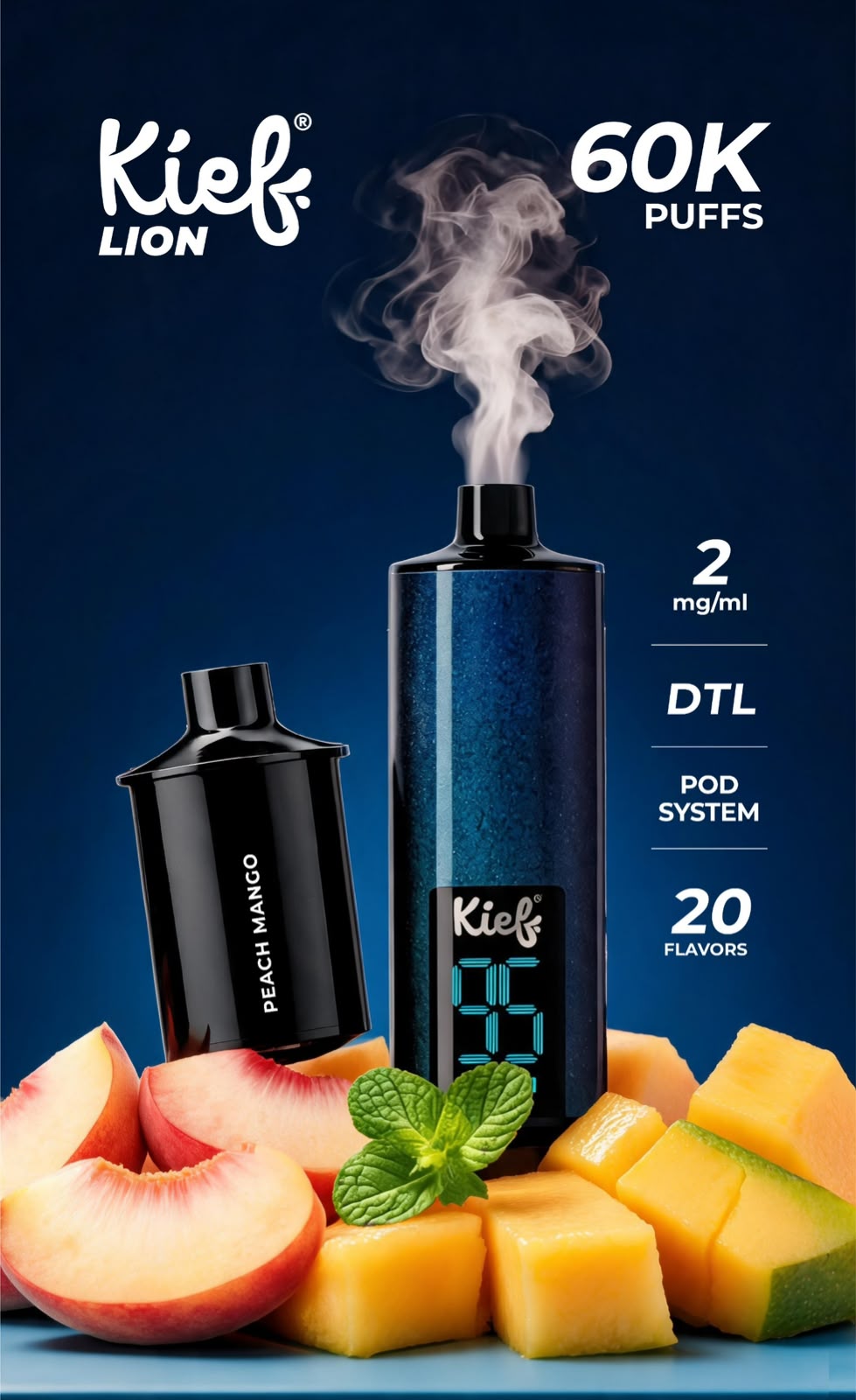 Kief Lion 60000 Puffs Pod System Disposable Vape