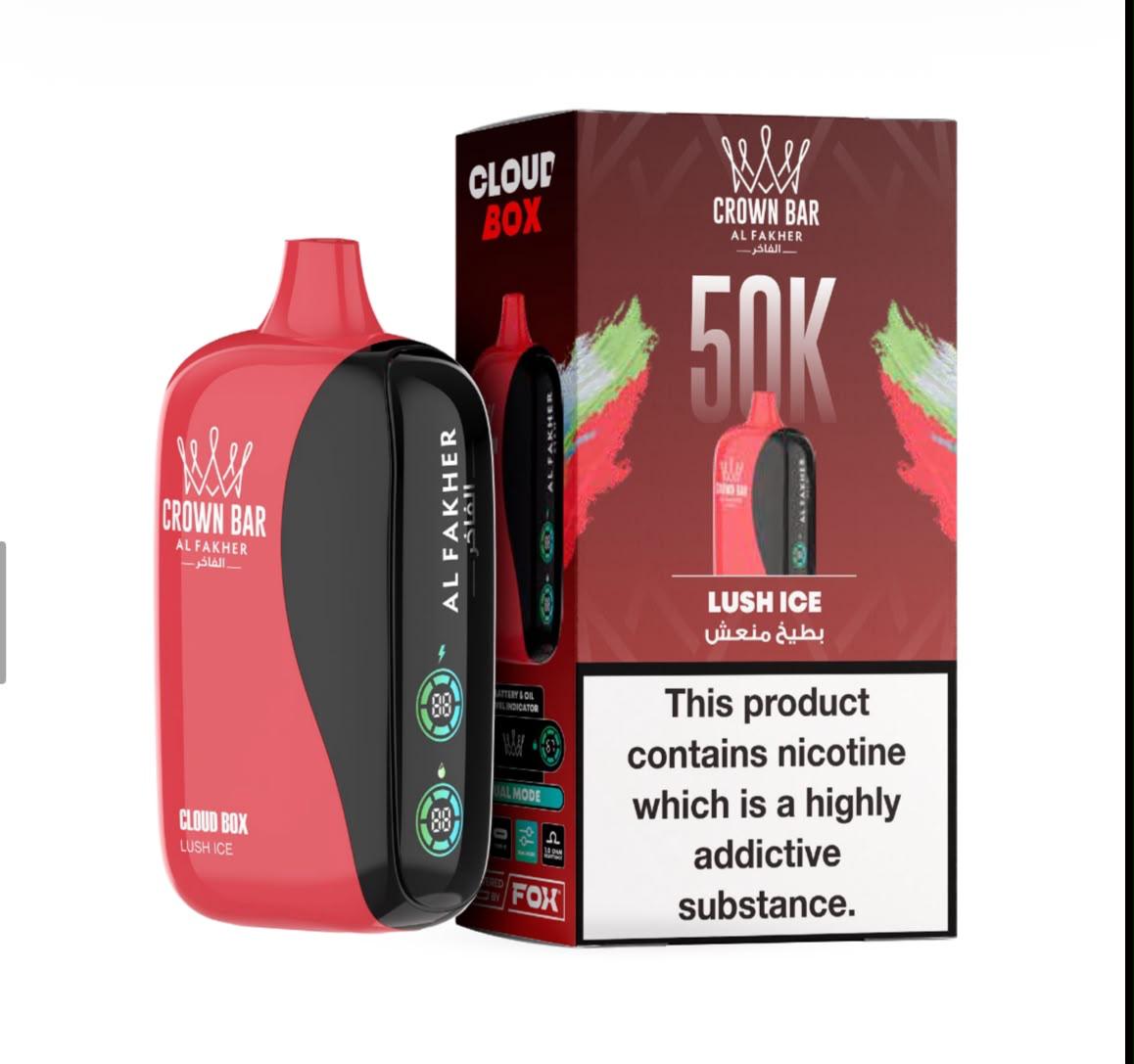 Al Fakher Crown Bar 50K Cloud Box 50000 Puffs