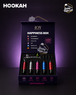 Joy Hookah Happiness Box 200k Puffs Disposable Vape (5 Flavors+DTL Glass Pipe)
