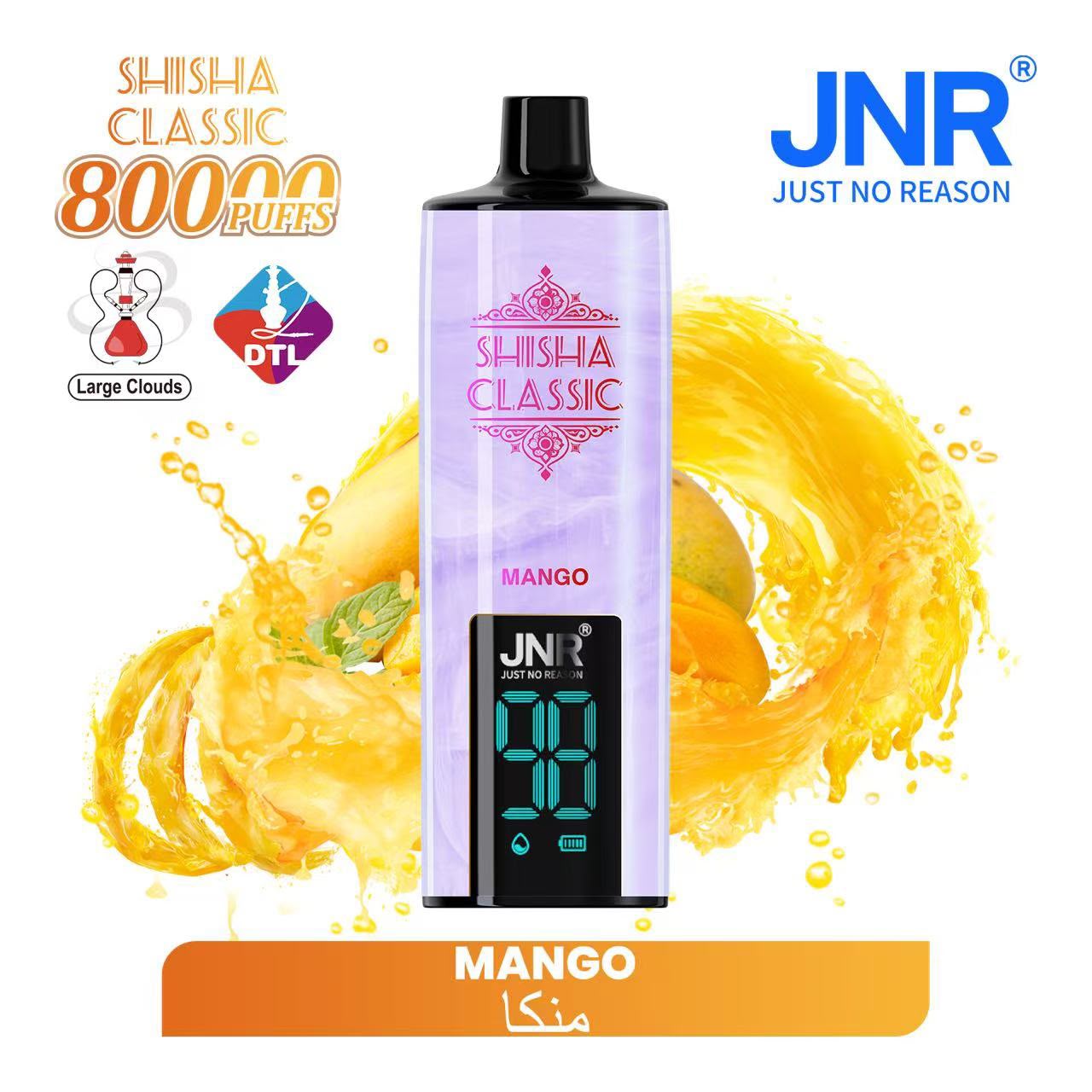 JNR Shisha Classic 80000 Puffs Disposable Vape