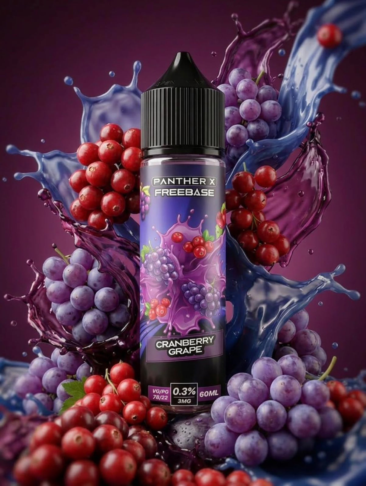 Dr Vapes Panther X Freebase 60ml 3mg Nicotine Vape Juice
