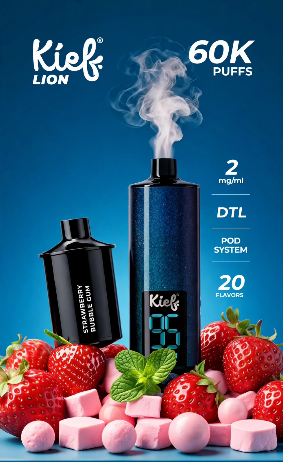 Kief Lion 60000 Puffs Pod System Disposable Vape