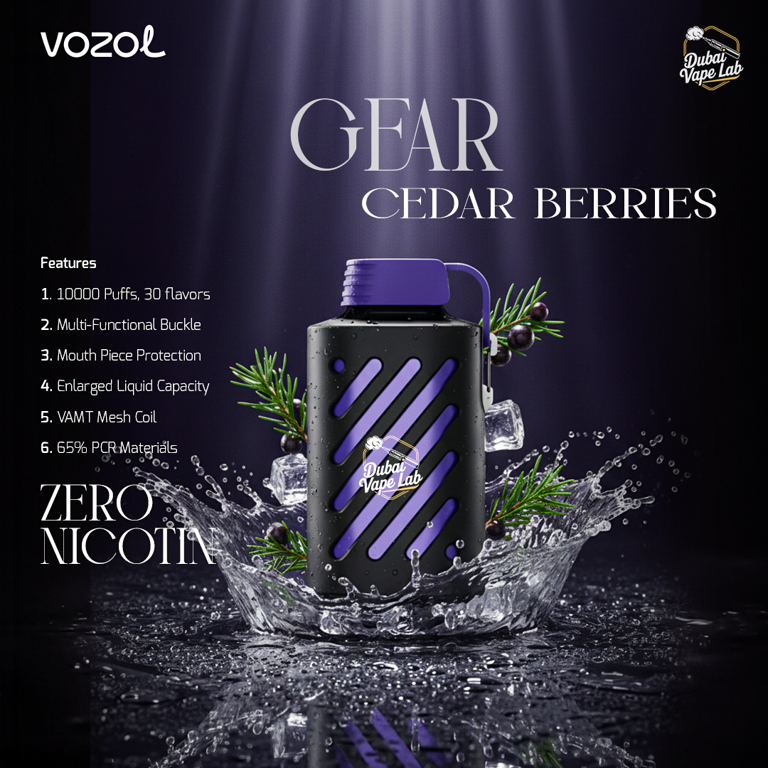 VOZOL Gear 10,000 Puffs Zero Nicotine Disposable Vape in Dubai