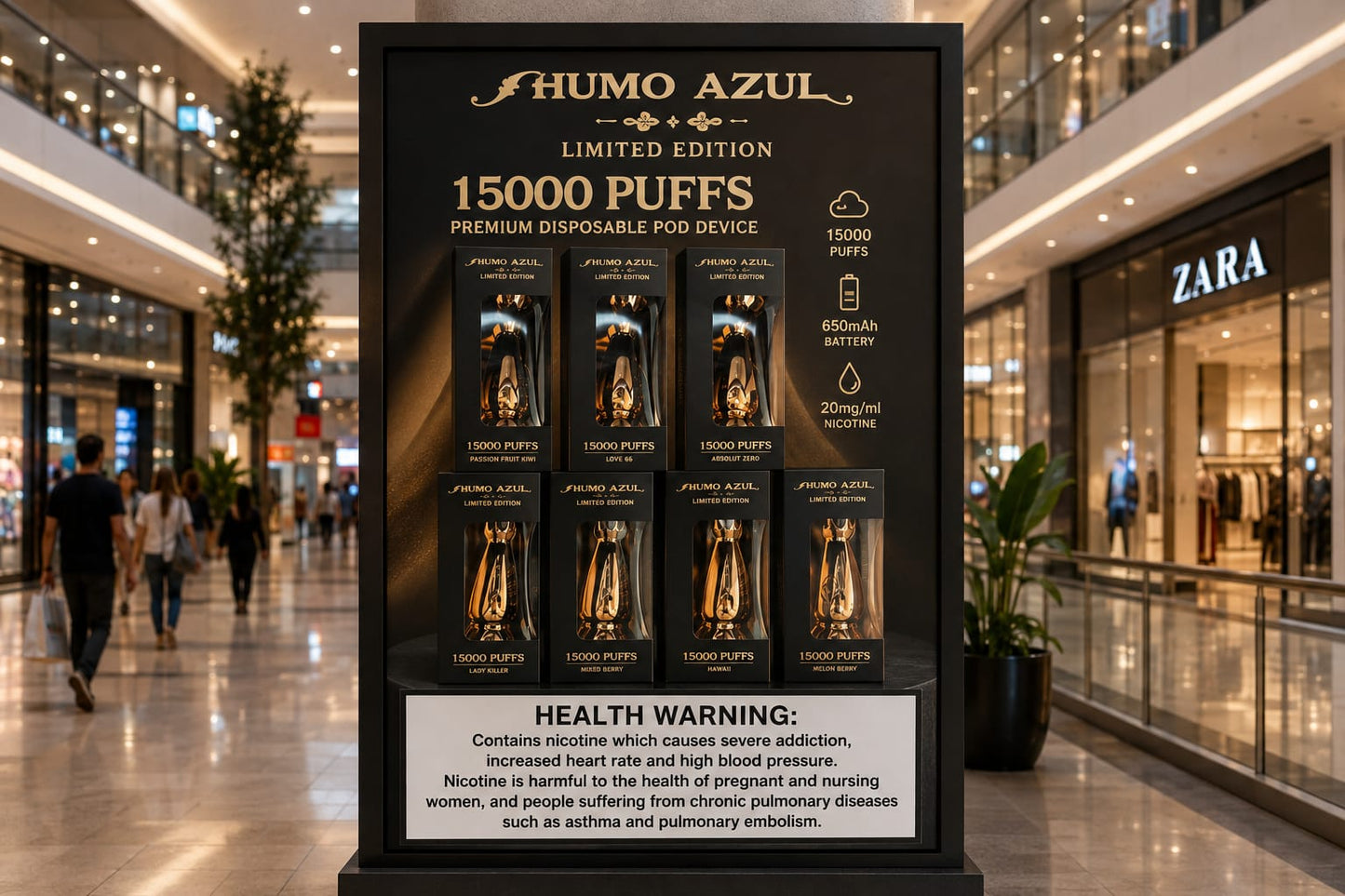 Humo Azul 15000 Puffs Rose Gold Limited Edition