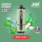 Jnr Shisha Storm 52000 Puffs Disposable Vape