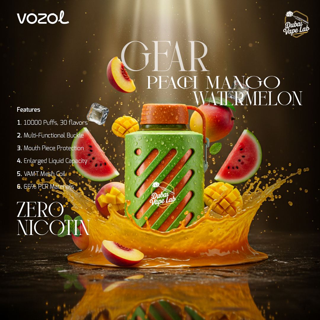 VOZOL Gear 10,000 Puffs Zero Nicotine Disposable Vape in Dubai