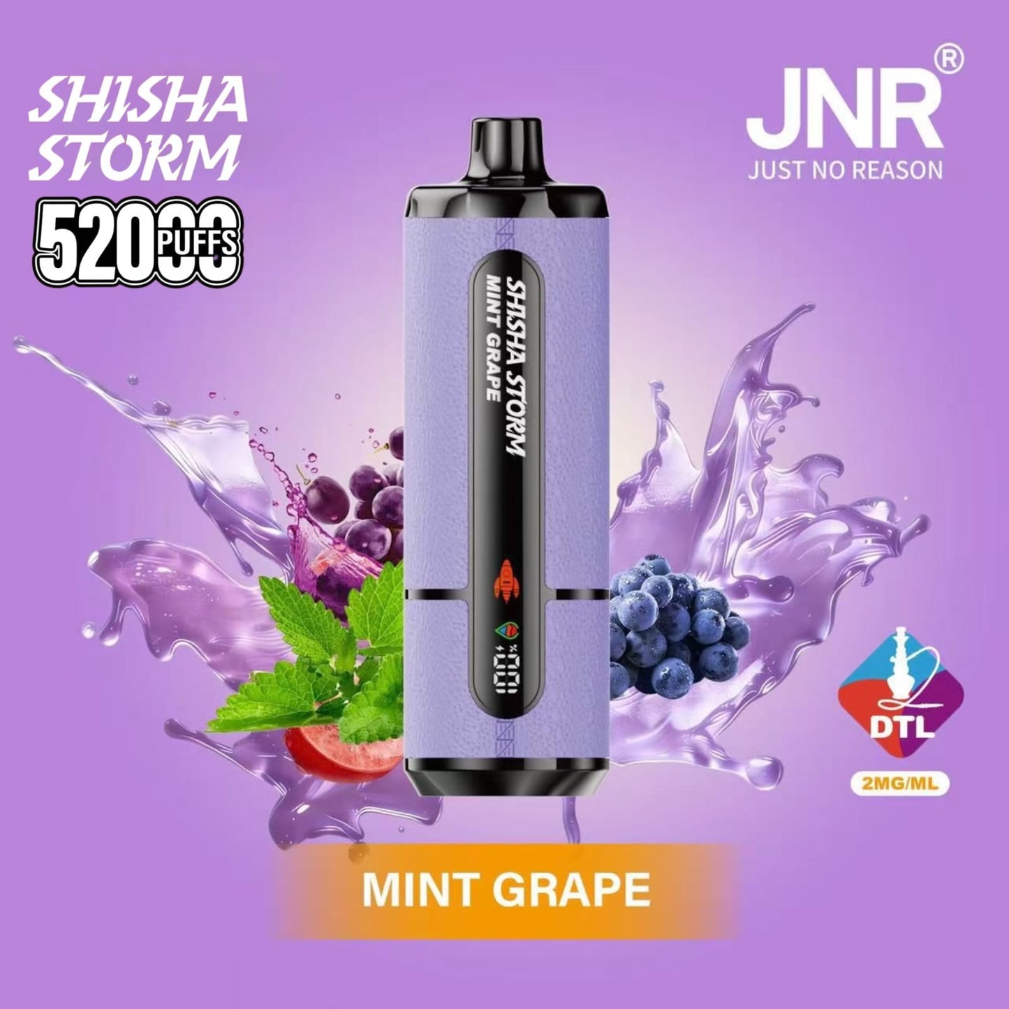 Jnr Shisha Storm 52000 Puffs Disposable Vape