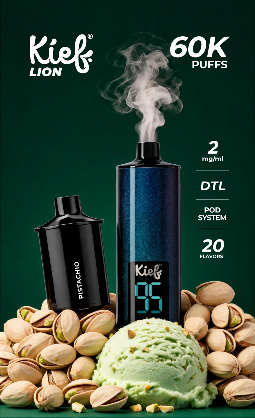Kief Lion 60000 Puffs Pod System Disposable Vape