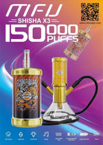 MFU SHISHA X3 Hookah 150,000 Puffs Disposable Vape