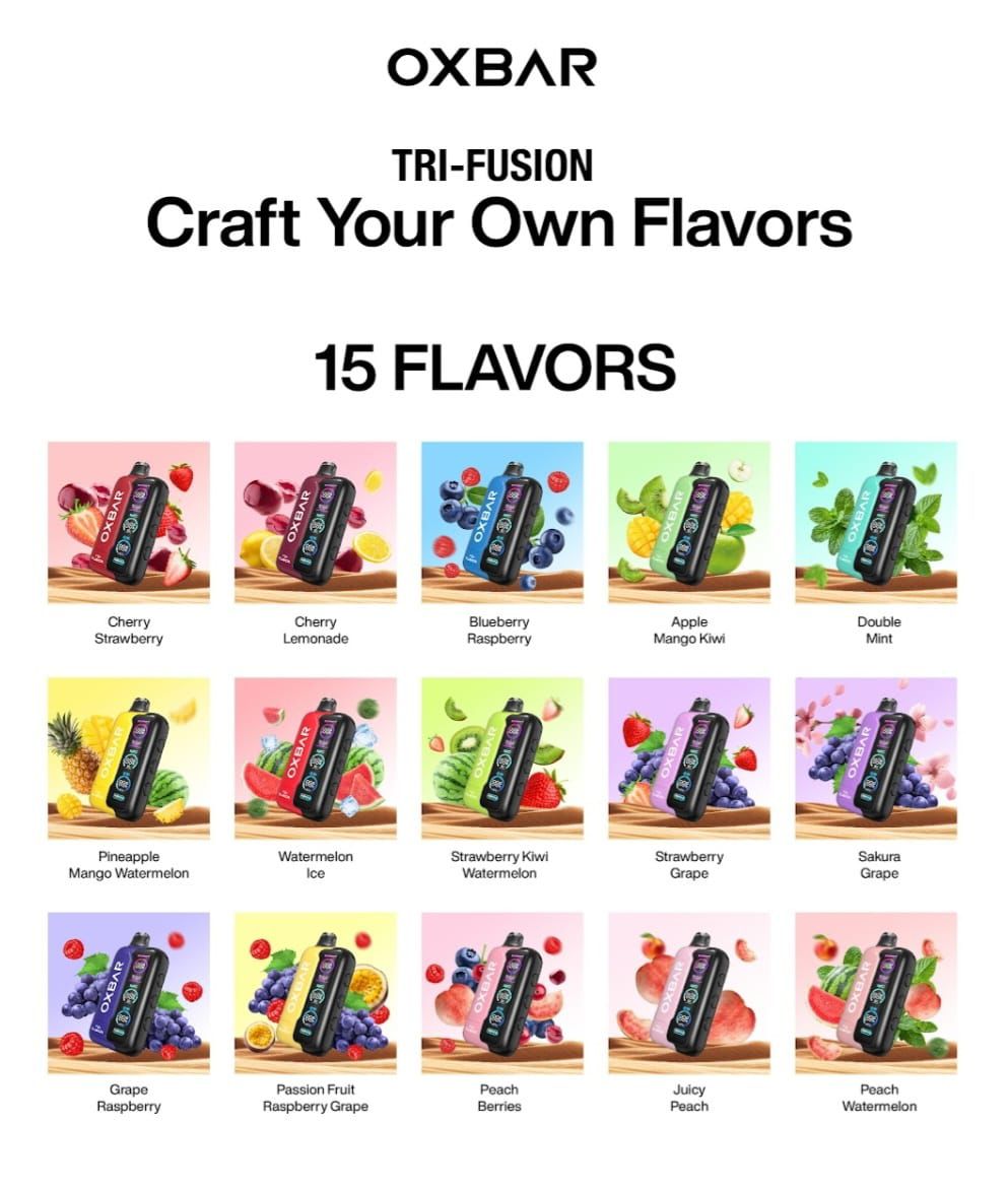 OXBAR Tri Fusion 45000 Puffs Disposable Vape