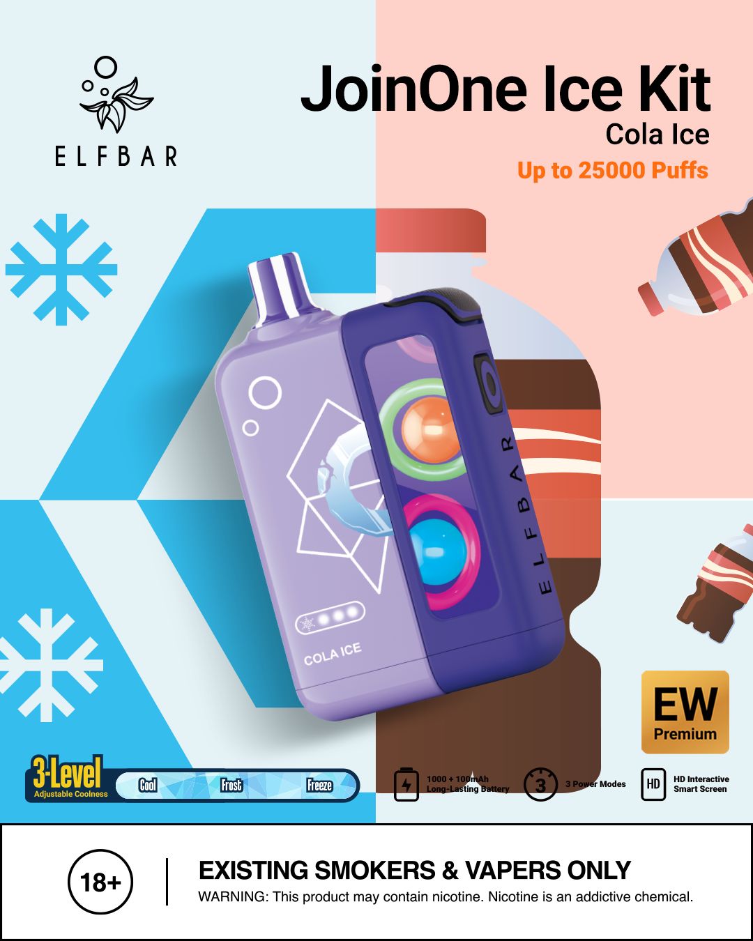 Elf Bar JoinOne Ice 25000 Puffs Disposable Vape