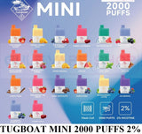Tugboat Mini 2000 Puffs Disposable Vape