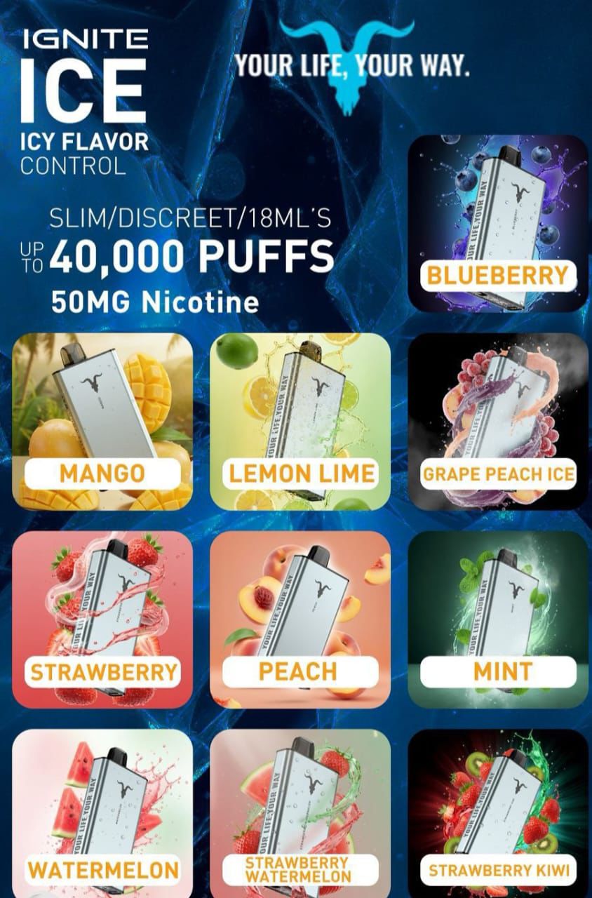 IGNITE V400 Ice (40,000 Puffs) Disposable Vape
