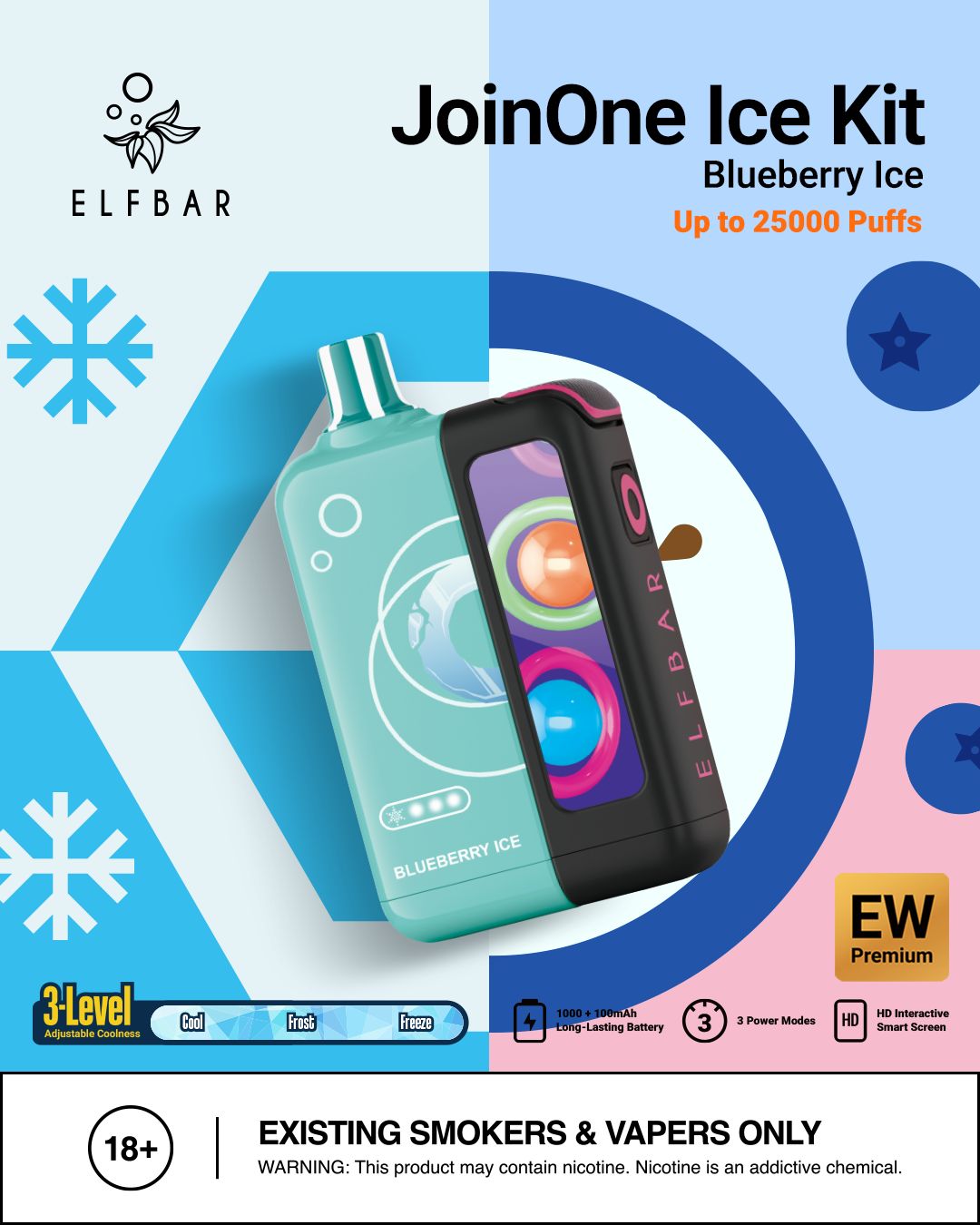 Elf Bar JoinOne Ice 25000 Puffs Disposable Vape
