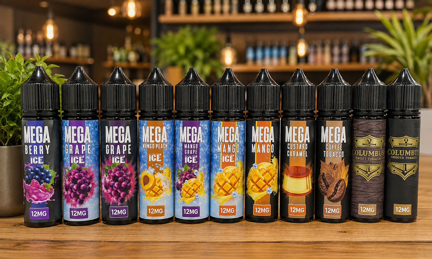 Mega 12mg Nicotine Vape 60ml E-Juice