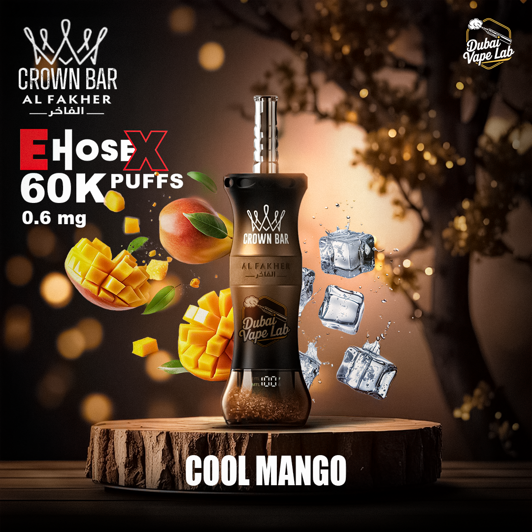 Al Fakher Crown Bar E Hose X 60000 Puffs Hookah Disposable Vape
