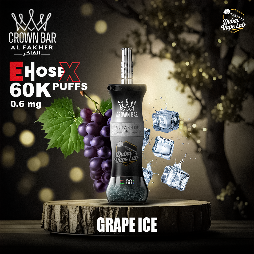 Al Fakher Crown Bar E Hose X 60000 Puffs Hookah Disposable Vape