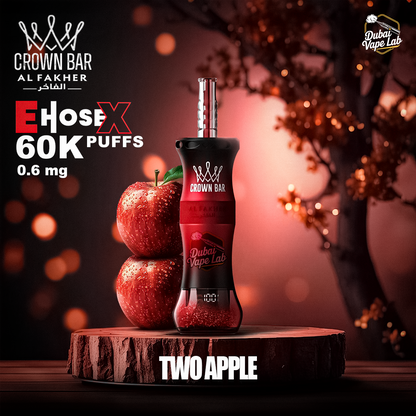 Al Fakher Crown Bar E Hose X 60000 Puffs Hookah Disposable Vape